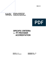 NABL 181-Specific Criteria For PT Provider Accreditation