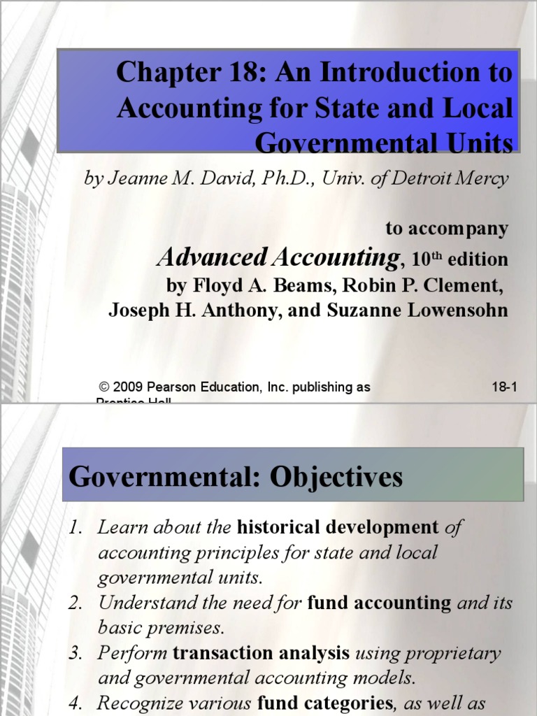 Beams10e - Ch18 Accounting For State and Local Government | PDF | Fund ...