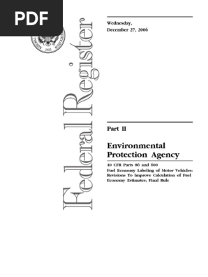 Rule Air Pollution Control New Motor Vehicles And Engines