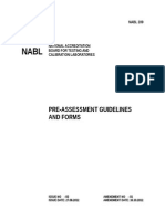 NABL 209 - Pre-Assessment Guidelines and Forms