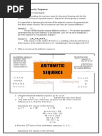 Written Report Arithmetic Sequence