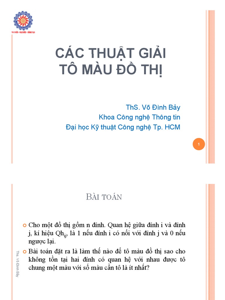 Các Thuật Giải Ị Tô Màu Đồ | Pdf