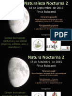 CEMA Font Roja. Naturaleza Nocturna 2. Septiembre 2015. Fundación Caja Mediterráneo