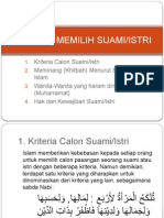 Kriteria Memilih Suami