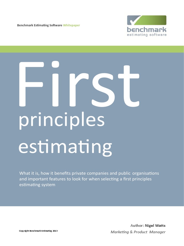 First Principles Estimating PDF | PDF | Enterprise Resource Planning ...