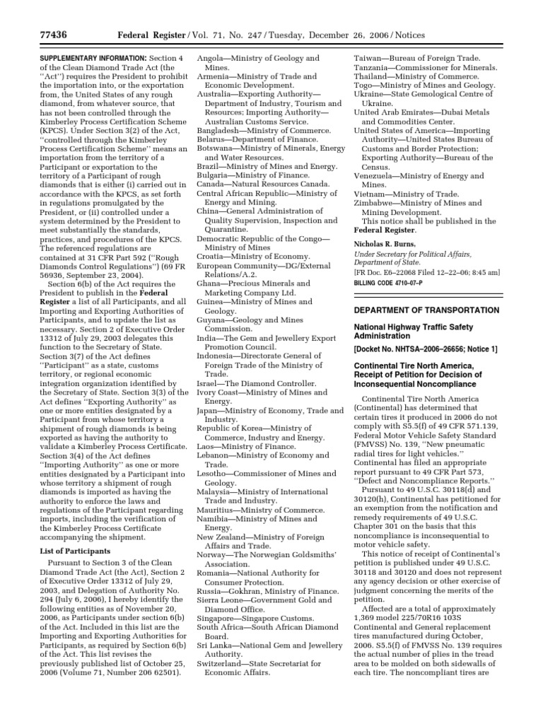 notice-motor-vehicle-safety-standards-exemption-petitions-etc