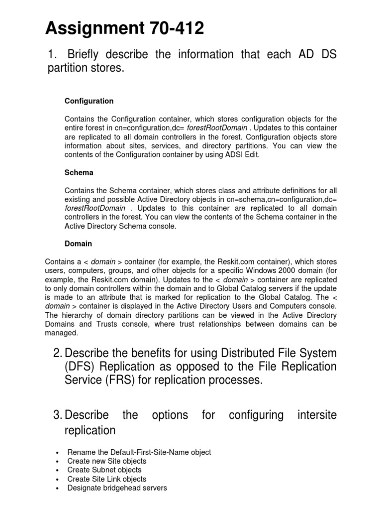 AD DS Partitions & PKI Guide | PDF | Active Directory | Hyper V