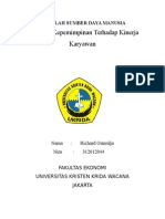 Download Pengaruh Kepemimpinan Terhadap Kinerja Karyawan by Richard Gumulja SN279125284 doc pdf