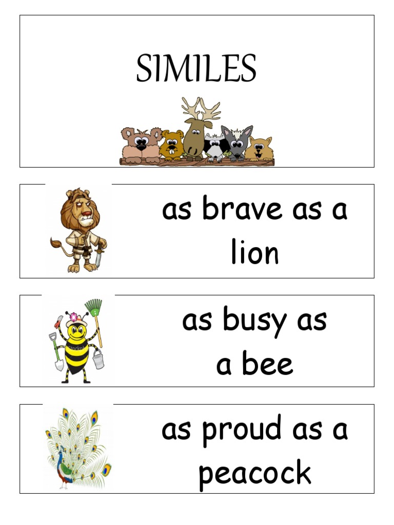 Similes Expressing Happiness | PDF