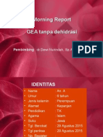 Morning Report GEA Tanpa Dehidrasi