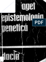 Jean Piaget-Epistemologia Genetica-Editura Stiintifica (1973) PDF