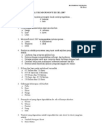 Tugas 3 Remedial Tik Microsoft Excel 2007