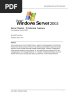 Server Clusters Architecture