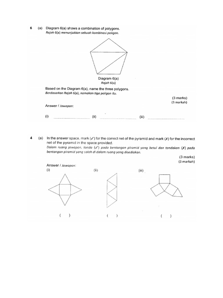 Set Soalan Poligon pt3 | PDF