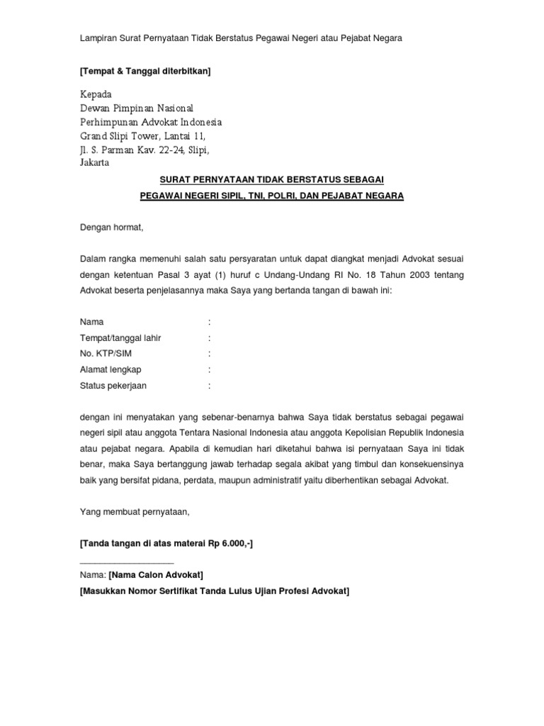 Surat Makluman Pegawai Baru