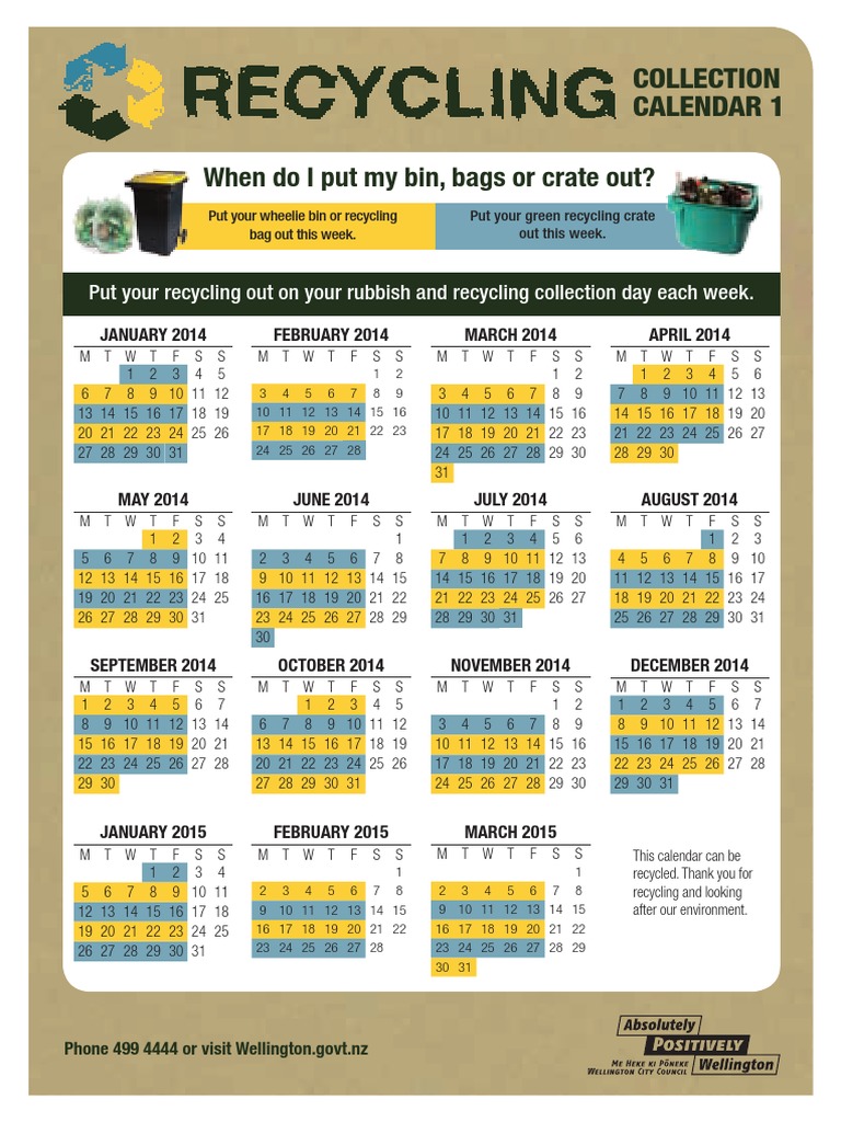 Recycling Collcalendar | PDF | Home & Garden