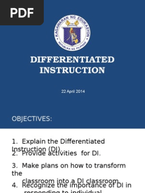 Differentiated Instruction 