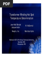 Transformer Winding Hot Spot Temperature Determination