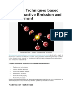 Analysis Techniques Based On Radioactive Emission and Measurement