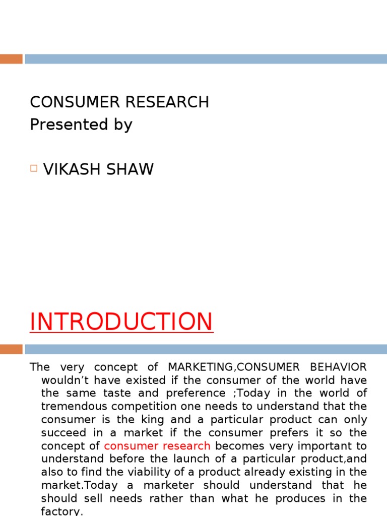Understanding Consumer Research Process | PDF | Marketing Research ...