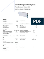 Variable Refrigerant Flow Systems: Floor Concealed - Indoor Unit 1/2 Tons - Model JFMHX0762N