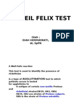 WEIL FELIX TEST IDENTIFIES RICKETTSIAE