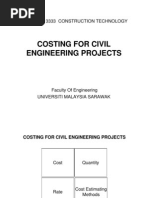 Download Costing for Civil Engineering Project by Archangelmc SN27917459 doc pdf