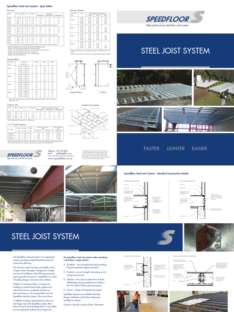 5 22 D Steel Joist System Brochure June 2013 Structural Steel