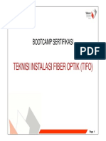 Sertifikasi Teknisi Instalasi Fiber Optik