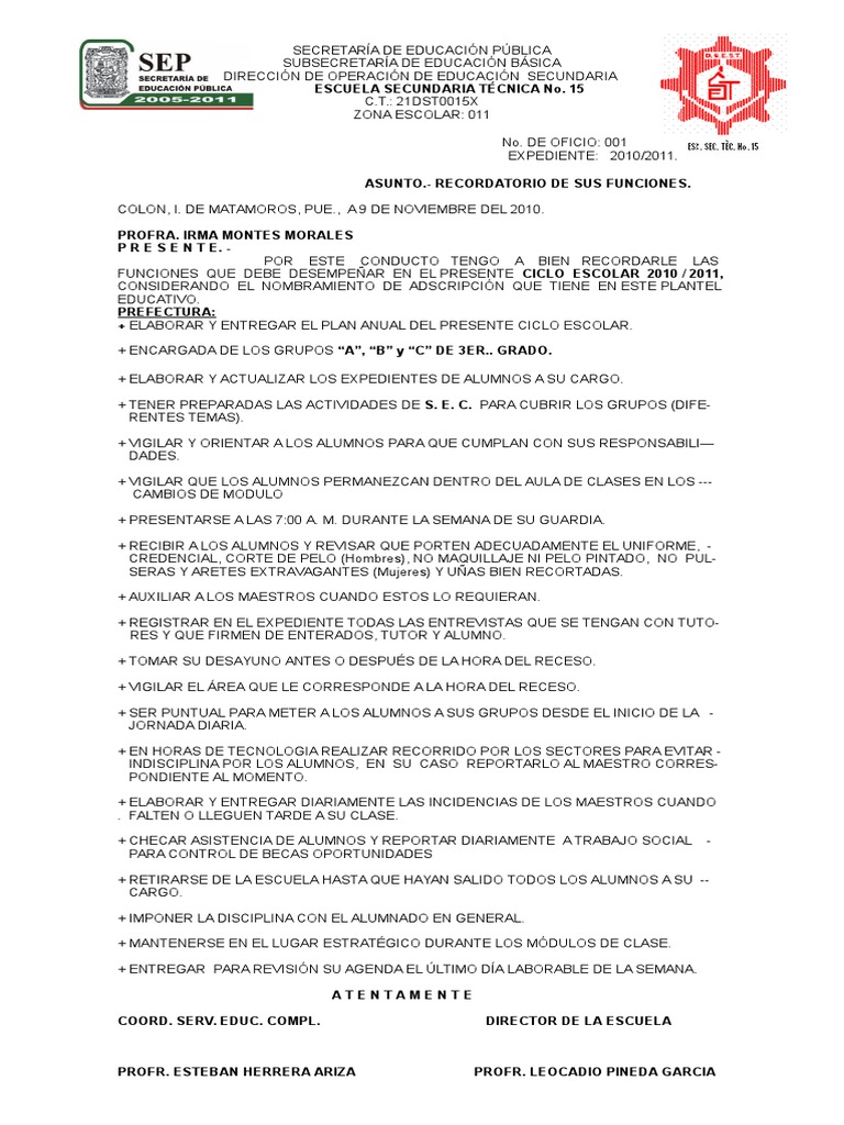 Funciones de Prefectura PDF