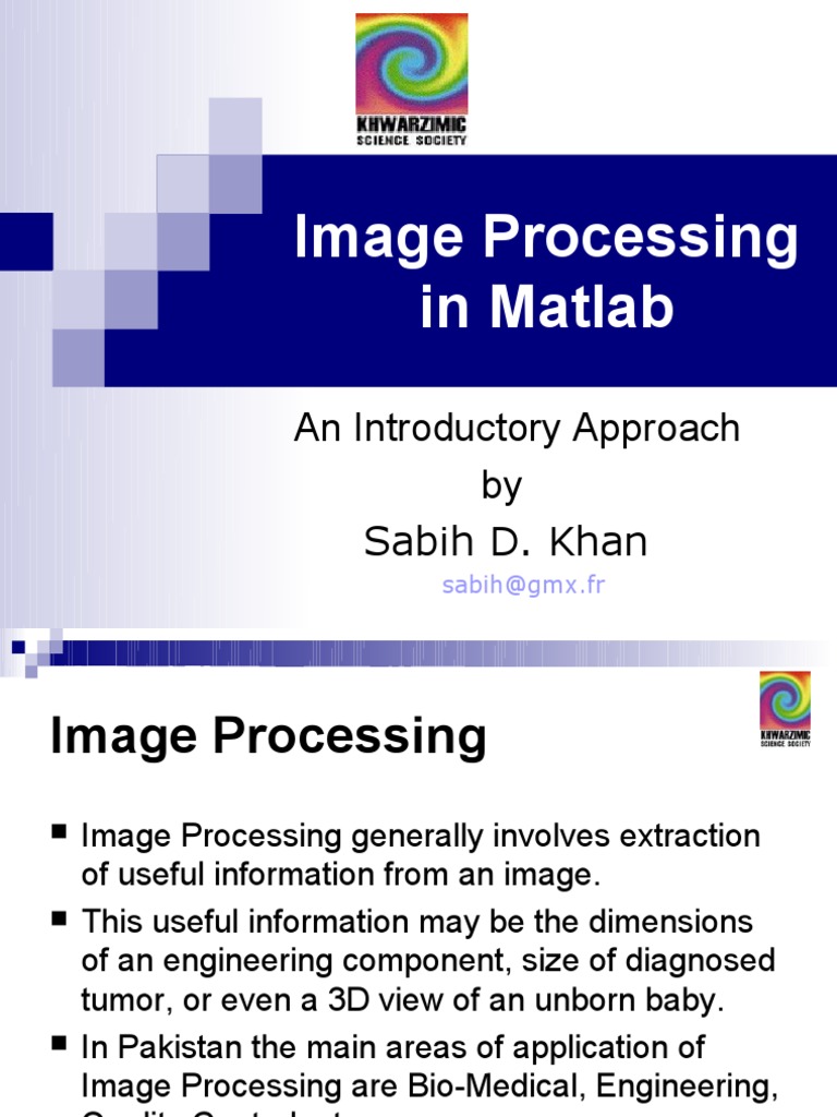 Image Processing in Matlab | PDF | Matlab | Matrix (Mathematics)