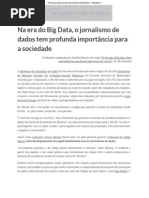 Jornalismo de Dados Na Era Do Big Data