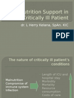 Nutrition Support in Critically Ill Patient