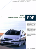 Datos Técnicos Para La Reparación Del OPEL ZAFIRA