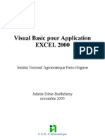 Visual Basic Pour Application EXCEL 2000