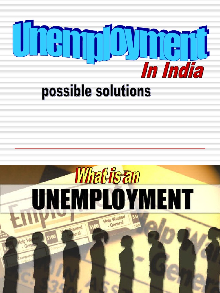 Unemployment in India &solutions | PDF | Unemployment | Social Science