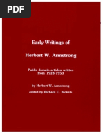 Download Early Writings of Herbert W Armstrong Edited by RC Nickels by MustardSeedNews SN27921656 doc pdf