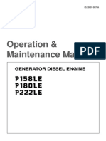 Daewoo Polus Generator Diesel Engine Manual de Operación y Mantenimiento 