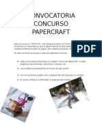 Convocatoria Concurso Papercraft