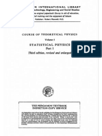 Course of Theoretical Physics Statistical Physics Third Edition Part 1 of Volume 5 - Pergamon Press (1980)