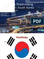 Analysing Shipbuilding Industry in South Korea