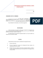 Contestación A Demanda de Divorcio Necesario Por Amenazas, Sevicia e Injurias Graves.