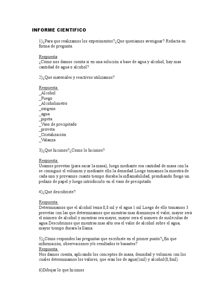 INFORME CIENTIFICO