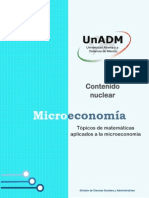 Topicos de Matematicas Aplicados A La Microeconomia