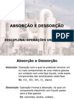 Absorção e dessorção: operações unitárias