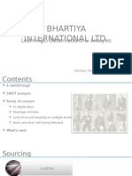 Bhartiya International LTD.: Learnings, Observations & Analysis