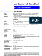 Fax TM Barrier Mortar