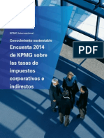 Encuesta 2014 de KPMG Sobre Las Tasas de Impuestos Corporativos e Indirectos