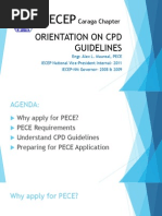 Iecep: Orientation On CPD Guidelines