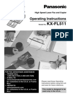KX FL 511 Operating Instruction